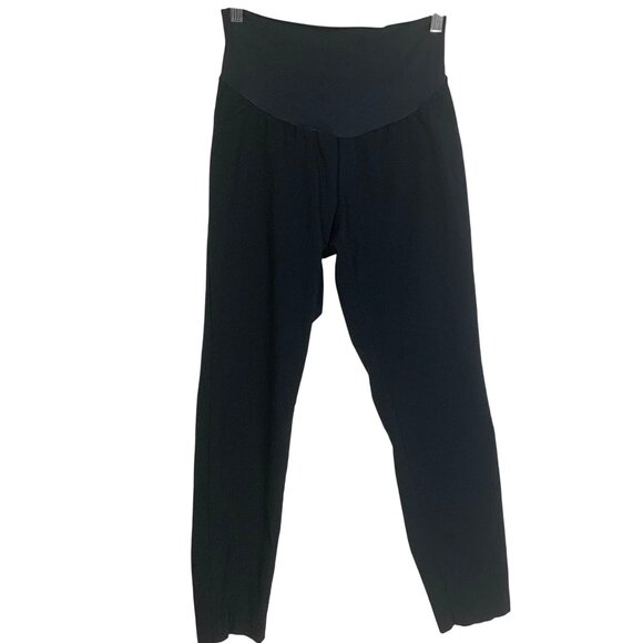 Motherhood Maternity Bumplift Maia Secret Fit Belly L Pant Stretch Pull-On Black - Picture 1 of 7